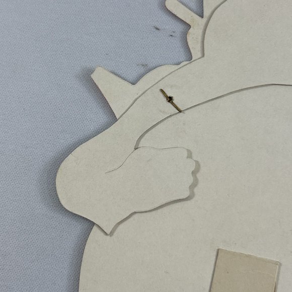 Vintage Mechanical Valentine Card Moving Eyes Arm Telegram Heart Stand Up - Picture 6 of 12